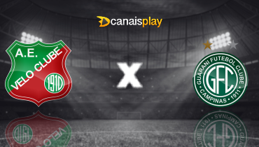 Assistir Velo Clube x Guarani ao vivo online 22/01/2026